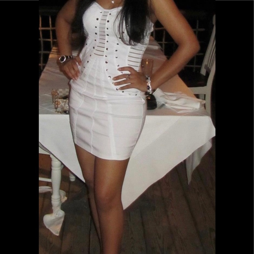 White dress bodycon